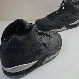 Nike Air Jordan 5 Retro "3Lab5" Black/Metallic Silver 9.5 colorway no box!